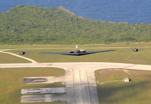 F-22s, B-2s conduct historic overseas deployment to the Pacific